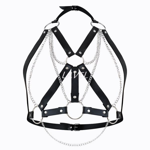 Женская портупея Art of Sex - Aiden Leather harness, Черный L-2XL SO8397 фото