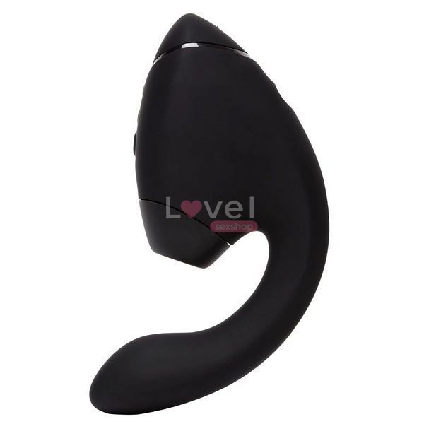 Подвійний вакуумний кліторальний стимулятор з вібрацією Womanizer Next Duo - Black SX3866 фото