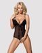 Сітчастий боді з відкритими сідницями Obsessive 841-TED-1 teddy S/M, чорний SO7184 фото 1