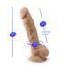 Фаллоимитатор с вибрацией SilexD Vetus Vibro Flesh (MODEL 1 size 8in) + LRS, двухслойный, диам.4,2см SO8213 фото 6