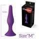 Анальная пробка на присоске MAI Attraction Toys №33 Purple, длина 11,5cм, диаметр 3см SO5011 фото 3