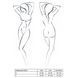 Напівпрозоре боді з вирізами Passion Exclusive Mirajane Body black XXL/XXXL, black PS26406 фото 7