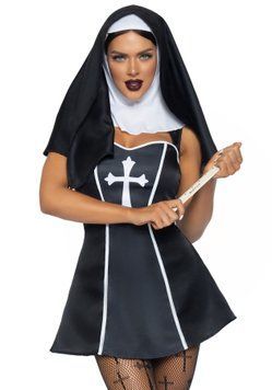 (SALE) Leg Avenue Naughty Nun L SO8552 фото