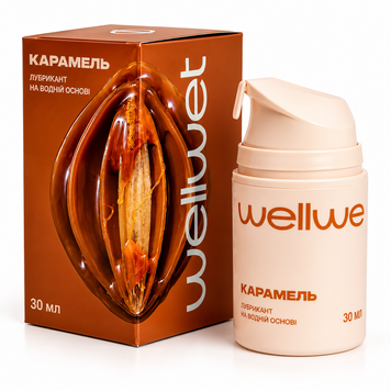 Лубрикант смаковий WellWet Caramel зі смаком карамелі, 30 мл POSE01 фото