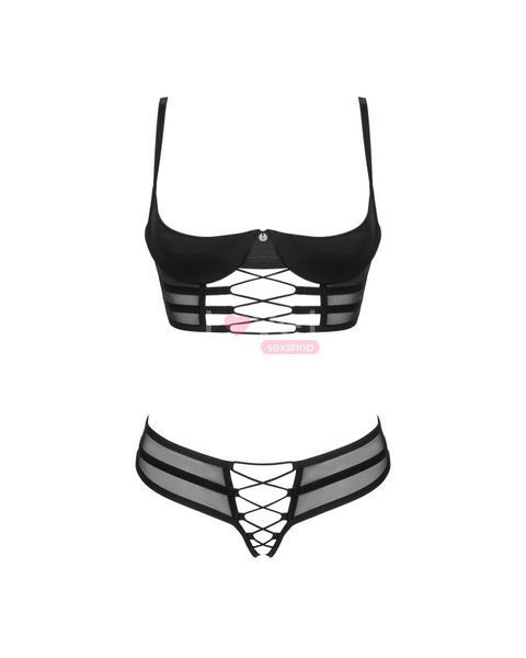 Комплект Obsessive Roxelia 2-pcs crotchless set M/L SO9072 фото