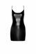 Платье Noir Handmade F307 Mirage wetlook mini dress with jewelry rhinestone chain - 3XL SX0284 фото 4
