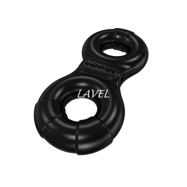 Эрекционное виброкольцо Bathmate Vibe Ring Eight, двойное, для члена и мошонки SO2441 фото