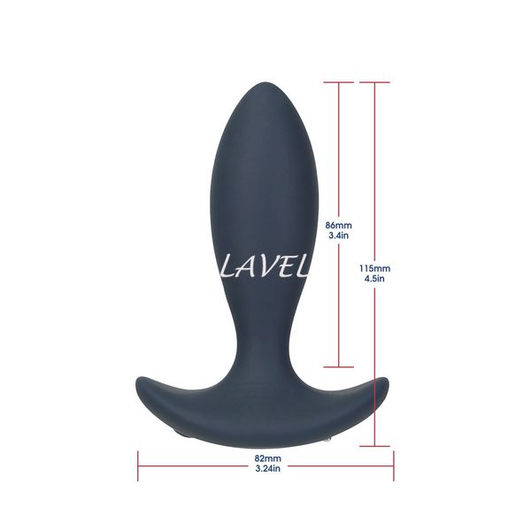 Анальна пробка з пульсацією Lux Active – Throb – 4.5" Anal Pulsating Massager, пульт ДК SO5571 фото