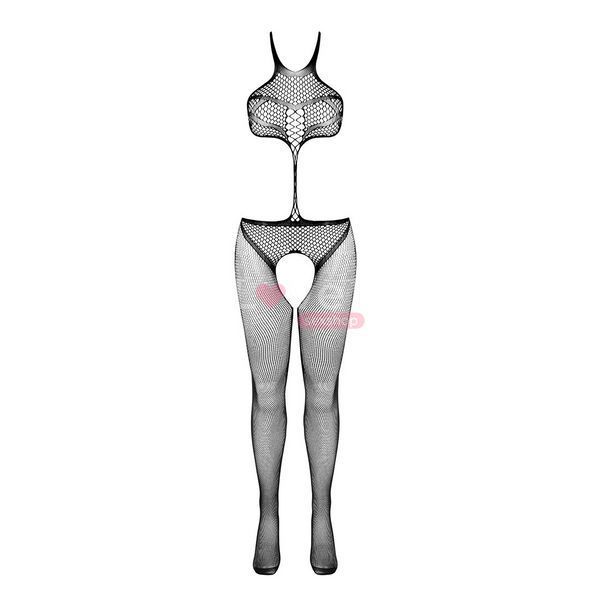 Открытый бодистокинг Passion BS080 black SO4729 фото
