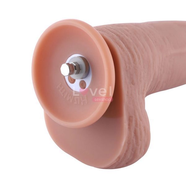 Фаллоимитатор 11.8&Prime; с вибрацией для секс-машин Hismith Silicone Dildo with Vibe, KlicLok, пульт ДУ SX4009 фото