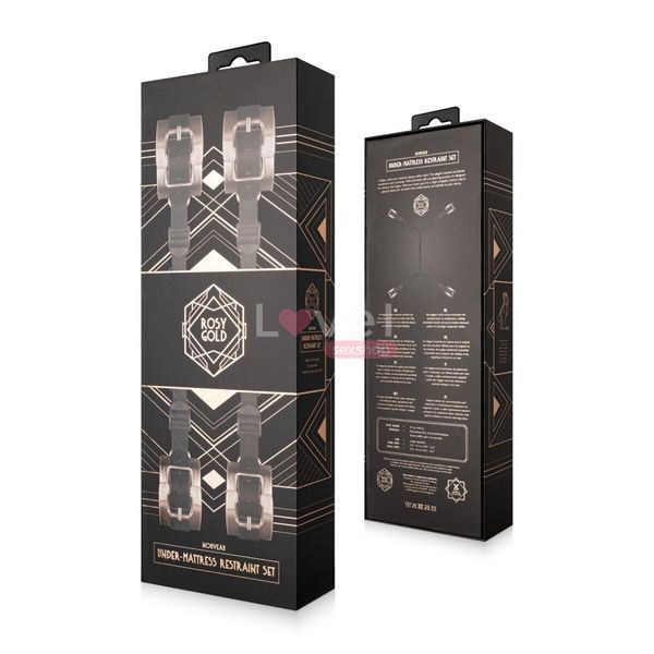 Фіксатор рук і ніг для ліжка Rosy Gold - Under-Mattress Restraint Set SX3911 фото