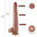 Фаллоимитатор 11.8&Prime; с вибрацией для секс-машин Hismith Silicone Dildo with Vibe, KlicLok, пульт ДУ SX4009 фото 2