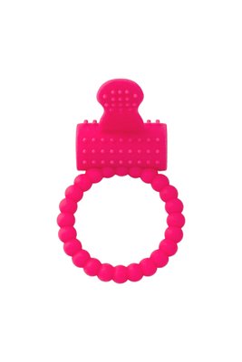Эрекционное кольцо с вибрацией на пенис Toyfa A-Toys, силикон, розовое, ø 3,5 см. 661100769006 фото