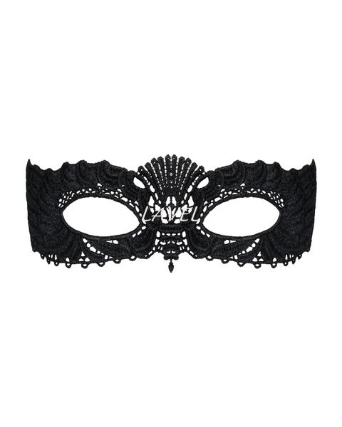 Кружевная маска Obsessive A700 mask, единый размер, черная SO7186 фото