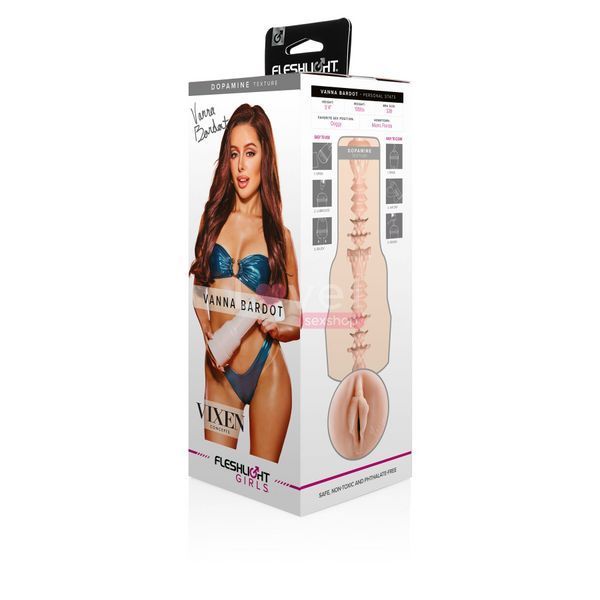 Мастурбатор Fleshlight Girls: Vanna Bardot - Dopamine, со слепка вагины, очень нежный SX1320 фото