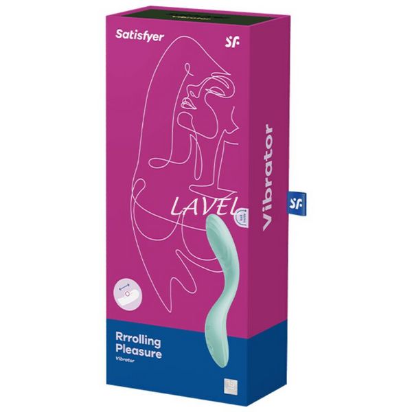 Вібратор із перлинною стимуляцією точки G Satisfyer Rrrolling Pleasure Mint SO6075 фото