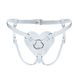 Трусики Сердце для страпона из натуральной кожи Feral Feelings - Hearts Strap-on Belt White SO9418 фото 1