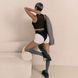 Трусики с фиксацией дилдо Strap-On-Me Harness Lingerie Idole - XL - Black SX3518 фото 11