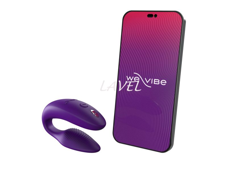 Смарт-вібратор для пар We-Vibe Sync 2 Purple, 10 віброрежимів, пульт ДК SO8762 фото