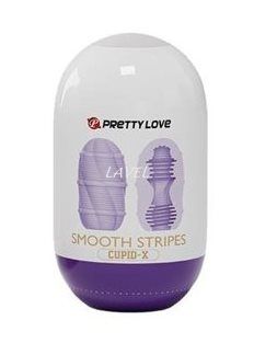 Мастурбатор яйцо Pretty Love Smooth Stripes Cupid-X Purple 6603BI1212 фото