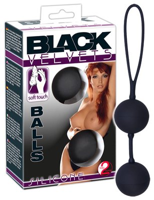 Вагинальные шарики - Black Velvets Balls Silicone 61325217520000 фото
