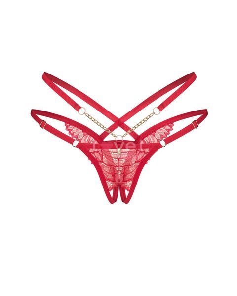 Трусики Obsessive Matildea crotchless thong 2XL/3XL SX3616 фото