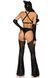 Эротический костюм кошечки-госпожи Leg Avenue Mistress Kitty M, перчатки, комбинезон, маска SO9201 фото 6