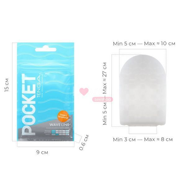 Мастурбатор TENGA Pocket Wave Line SO5594 фото