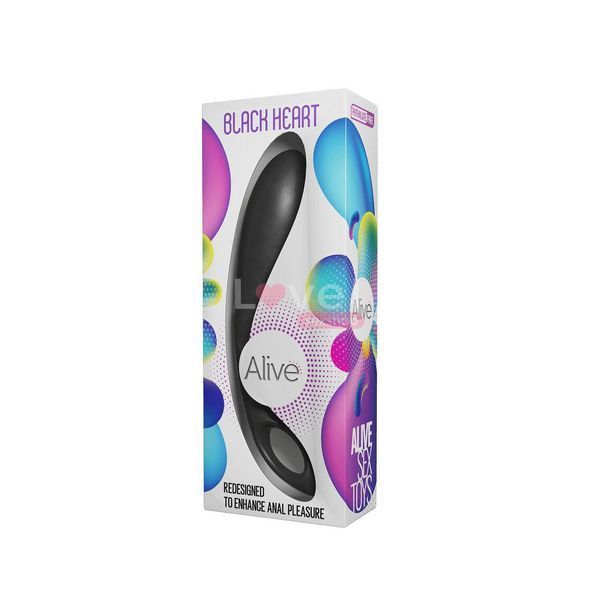 Анальний стимулятор Alive Black Heart Teal Black, макс. діаметр 3,6 см SX0806 фото