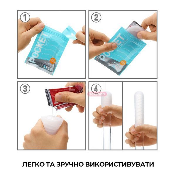 Мастурбатор TENGA Pocket Wave Line SO5594 фото