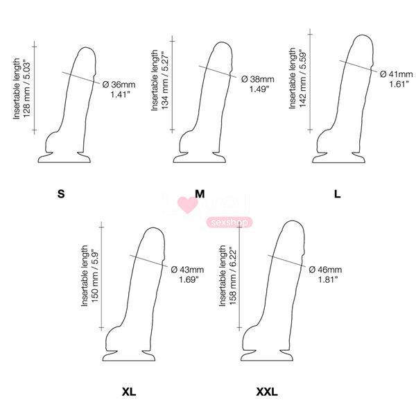 Реалистичный фаллоимитатор Strap-On-Me Sliding Skin Realistic Dildo Fuchsia S, эффект подвижной кожи SO6254 фото