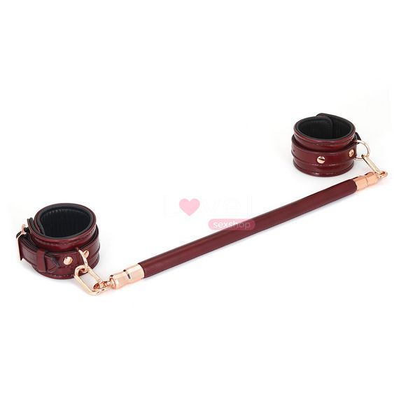 Фиксатор-распорка для ног или рук Liebe Seele Wine Red Spreader Bar, дерево + натуральная кожа SO9457 фото