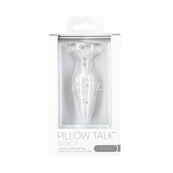 Стеклянная анальная пробка Pillow Talk Fancy Luxurious Glass Anal Plug, ⌀3,1см, вибропуля в подарок SO6833 фото
