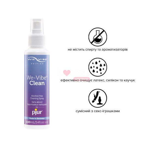 Антибактериальный спрей pjur We-Vibe Clean 100 мл без спирта и ароматизаторов PJ12810 фото