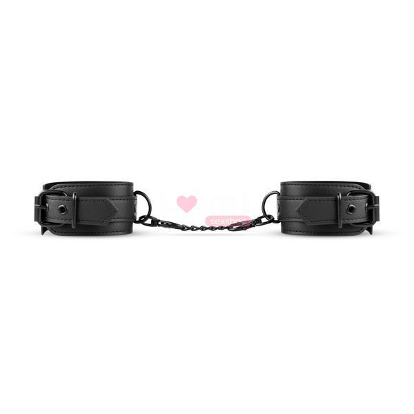 Наручники Bedroom Fantasies: Faux Leather Handcuffs One Size, чорні SO8803 фото