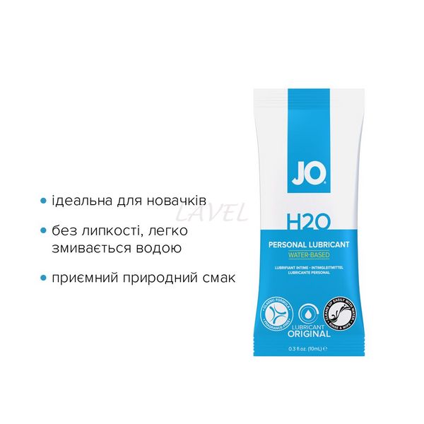 Набір лубрикантів Foil Display Box – JO H2O Lubricant – Original – 12 × 10ml SO6160 фото