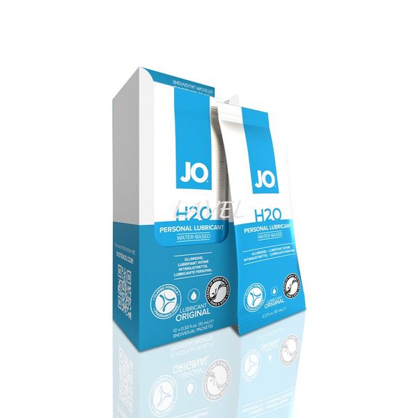 Набір лубрикантів Foil Display Box – JO H2O Lubricant – Original – 12 × 10ml SO6160 фото