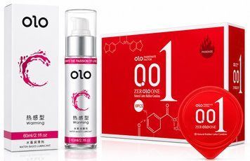 Набор OLO 0.01 ZER Red 10 шт + OLO Warming 60 мл Ol654 фото