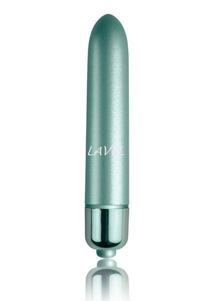 Вибропуля Rocks Off RO-90mm Touch of Velvet Aqua Lily матовая, 10 режимов работы, на батарейке SO2036 фото