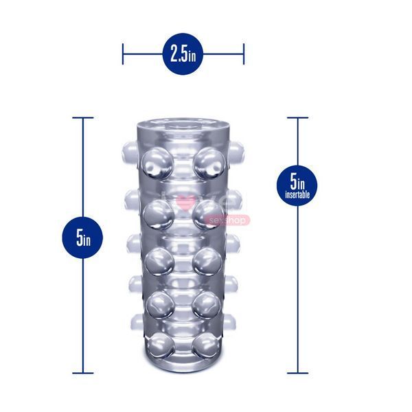Мастурбатор Blush Rize &ndash; Swich Glow in the Dark Masturbator Clear, двосторонній, світиться в темряві SO8832 фото