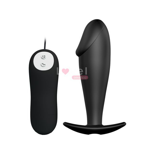 Анальний вібратор - Pretty Love Vibrating Butt Plug Black 6603BI0403 фото
