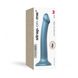 Насадка для страпону Strap-On-Me Mono Density Dildo M Blue, діам. 3,3 см, одношаровий силікон, гнучк SO3569 фото 3