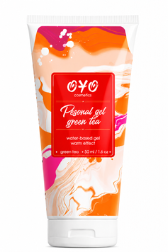 Лубрикант на водній основі OYO Personal Gel Green Tea з зігріваючим ефектом (50мл) 461195 фото