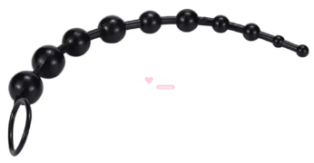 Анальные бусы Jelly Anal Beads Black SKN-ANL033 Black фото
