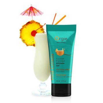 Лубрикант на водній основі Orgie Cocktail Pina Colada (їстівний), 50мл 17199 фото
