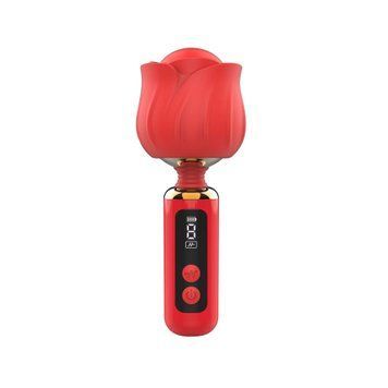 Вибромассажер Loviss Rose Mini Massage Wand Vibrator, головка в виде розы, 9 режимов SX3994 фото