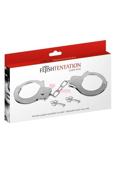 Наручники Fetish Tentation Adjustable metal wrist cuffs SX1090 фото
