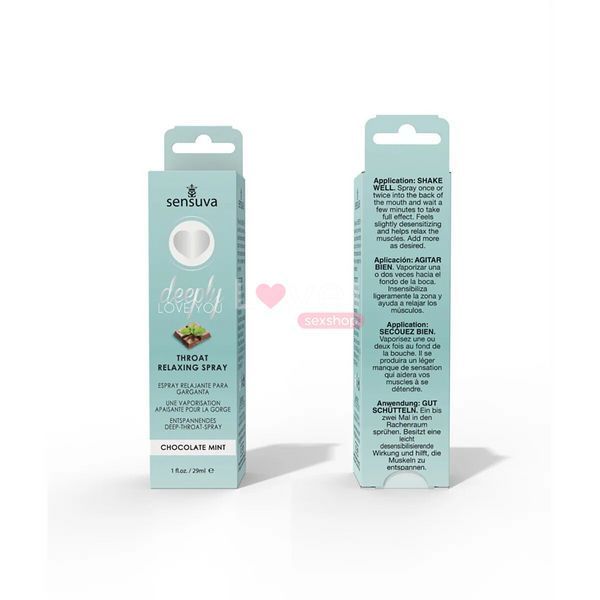 Спрей для мінету Sensuva Deeply Love You Chocolate Mint (29 мл), для глибокого мінету SO3193 фото