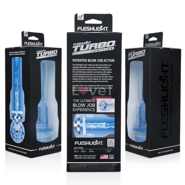 Мастурбатор Fleshlight Turbo Ignition Blue Ice (імітатор мінету) F11178 фото