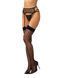 Панчохи-стокинги Obsessive Isinne garter stockings S/M/L (м'яте паковання!!!) SX3601-R фото 4